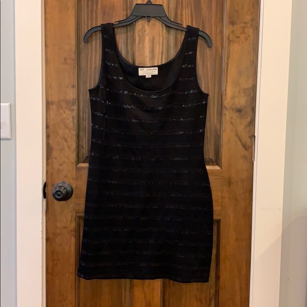 St. John Couture Black Dress